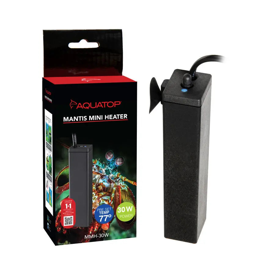 Aquatop Mantis Mini Aquarium Water Heater Pre-set at 77 Degrees Fahrenheit