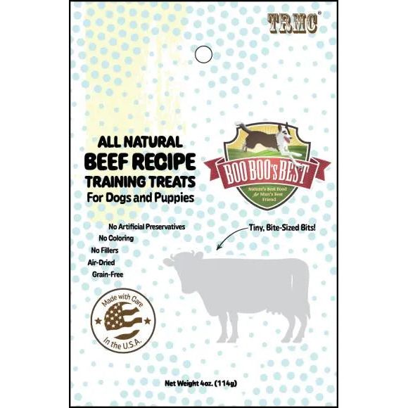 Boo Boo's Premium 4oz Beef Dog Treats for Training