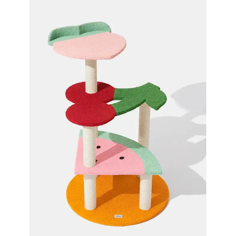 Vetreska Cat Climber with Fruity-Inspired Platforms for Feline Fun