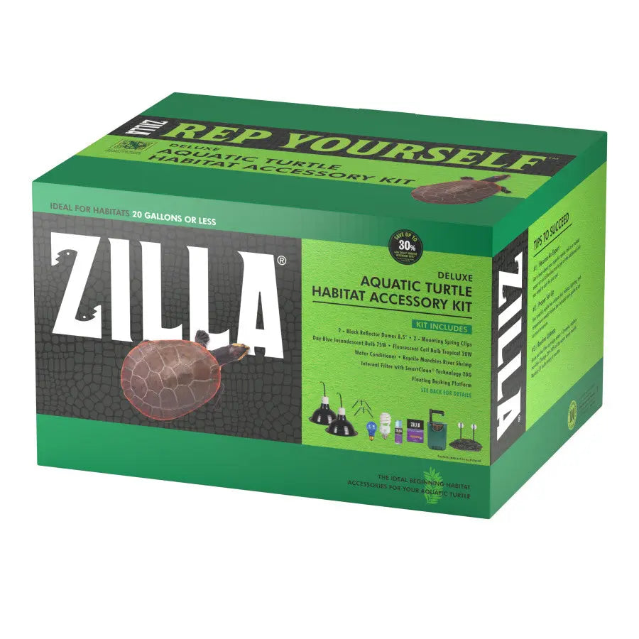 Comprehensive Zilla Aquatic Turtle Habitat Accessory Starter Kit