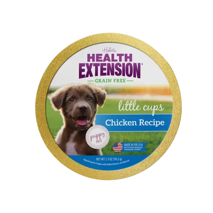 Health Extension Puppy Wet Food in Small Cups, 12 Packs of 3.5 oz