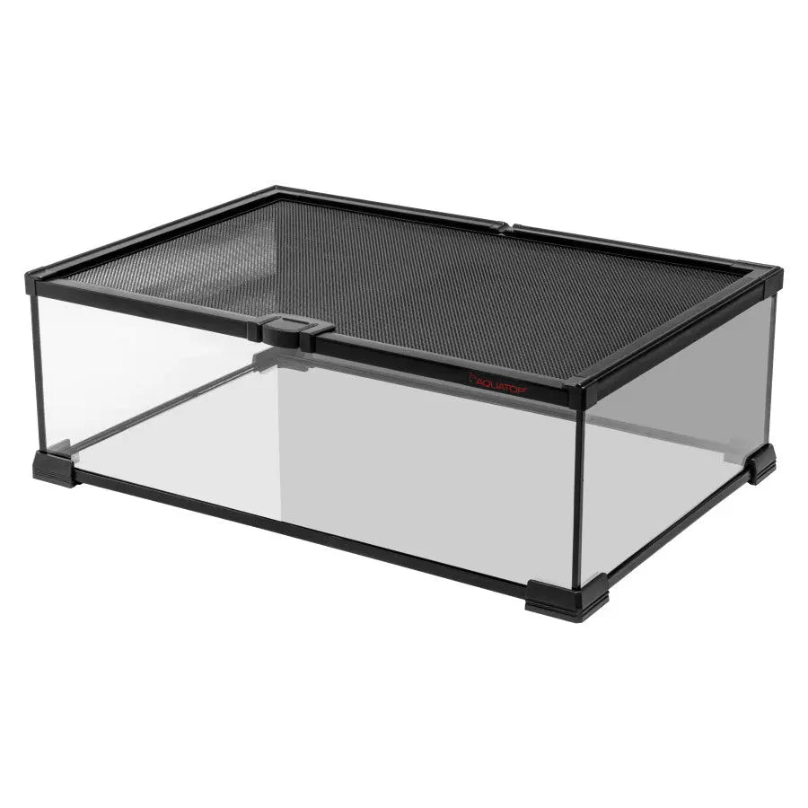 Aquatop High - quality Glass Terrarium with Mesh Top for Reptiles and Amphibians