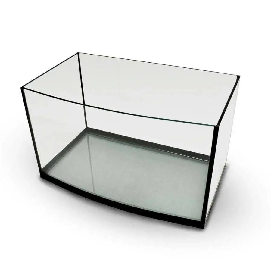 Aquatop Euro-Style Bow-Front Black and Clear Glass Nano Aquarium for Desks and Countertops
