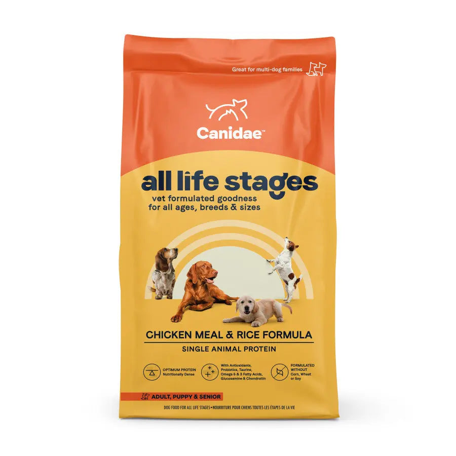 CANIDAE Premium Dry Dog Food with Chicken Meal & Rice Formula for All Life Stages