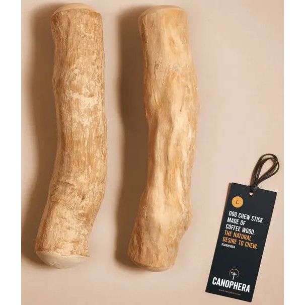 CANOPHERA Premium All-Natural Coffee Wood Chew Sticks for Canine Companions