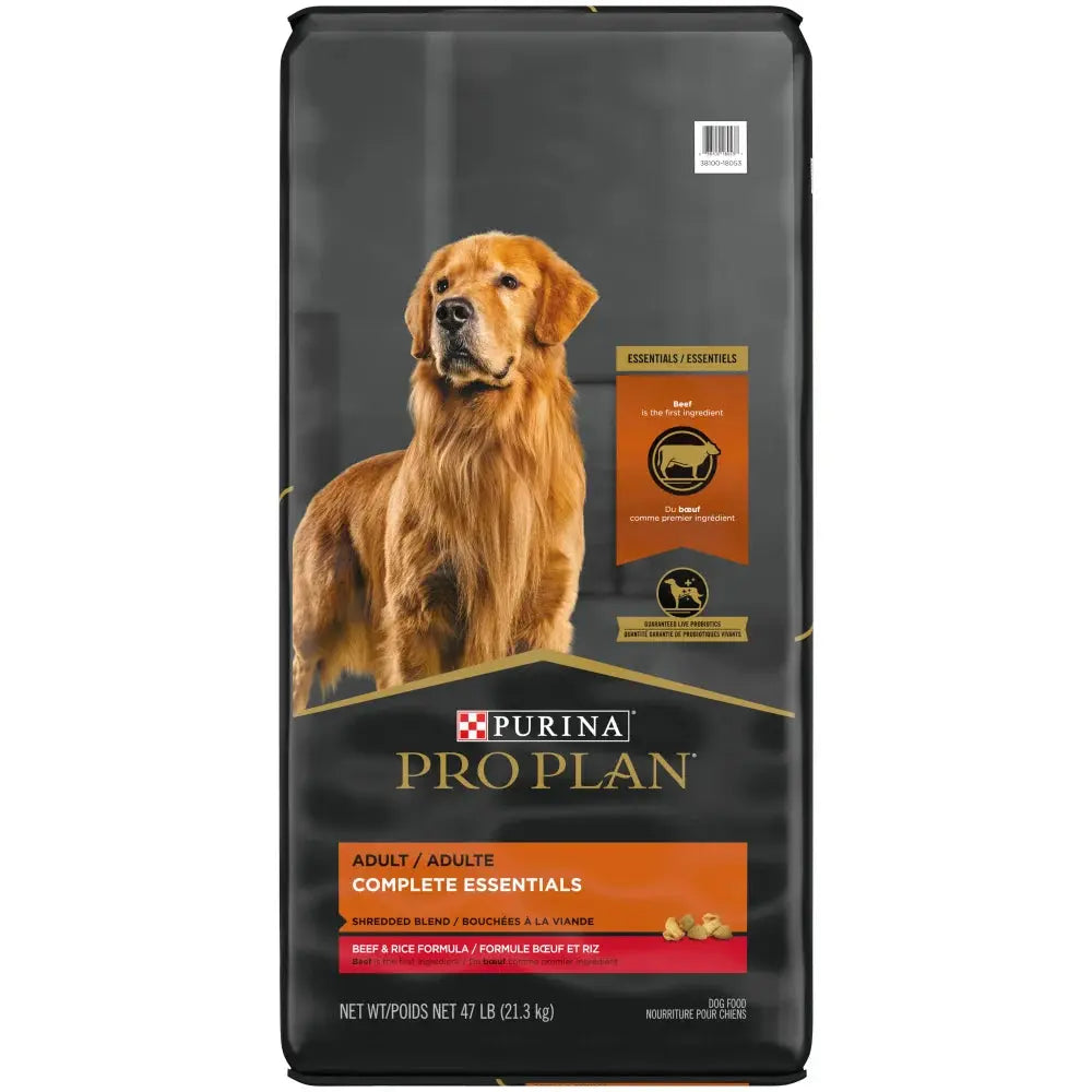 Pro Plan Complete Essentials Shredded Blend Dog Food with Beef and Rice