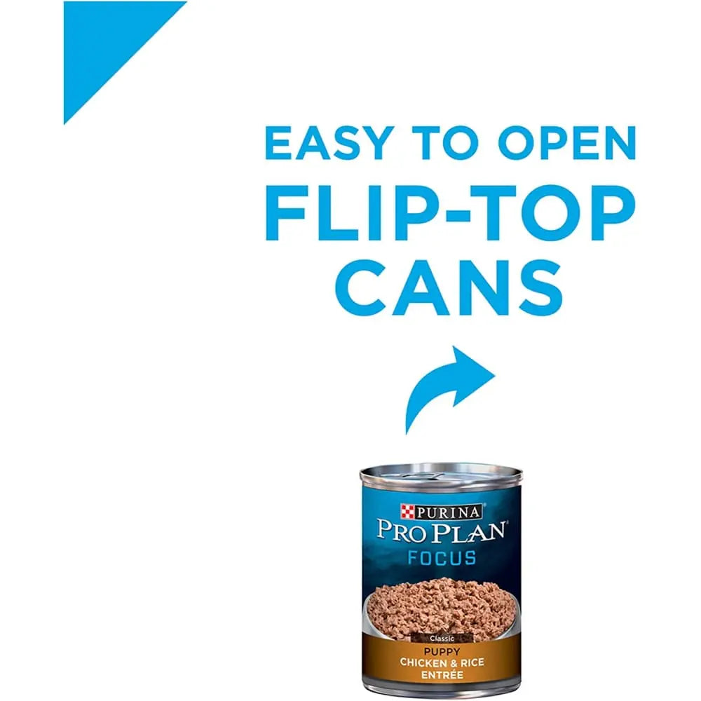 Pro Plan Puppy Development Chicken & Rice Entree in 12/13 oz Easy - Open Cans