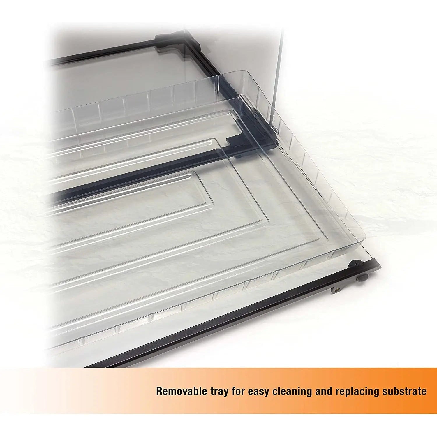 Zilla Fast - Assembly Terrarium with Effortless - Clean Bedding Tray
