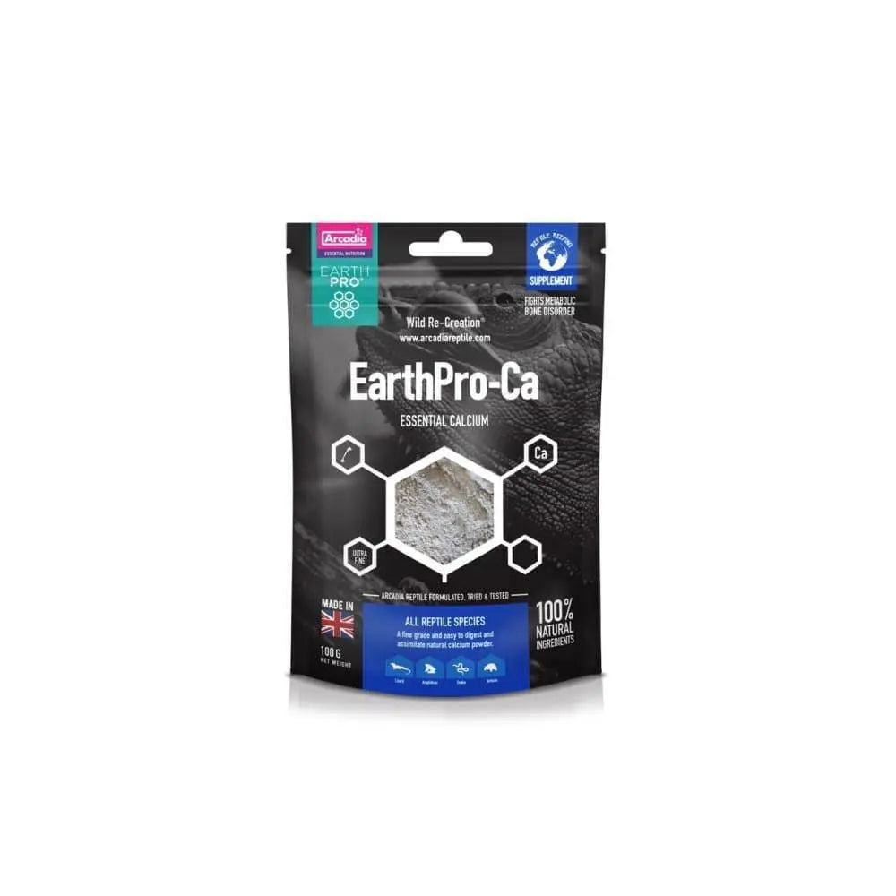 Arcadia EarthPro-Ca 100g High-Quality Essential Calcium for Reptiles