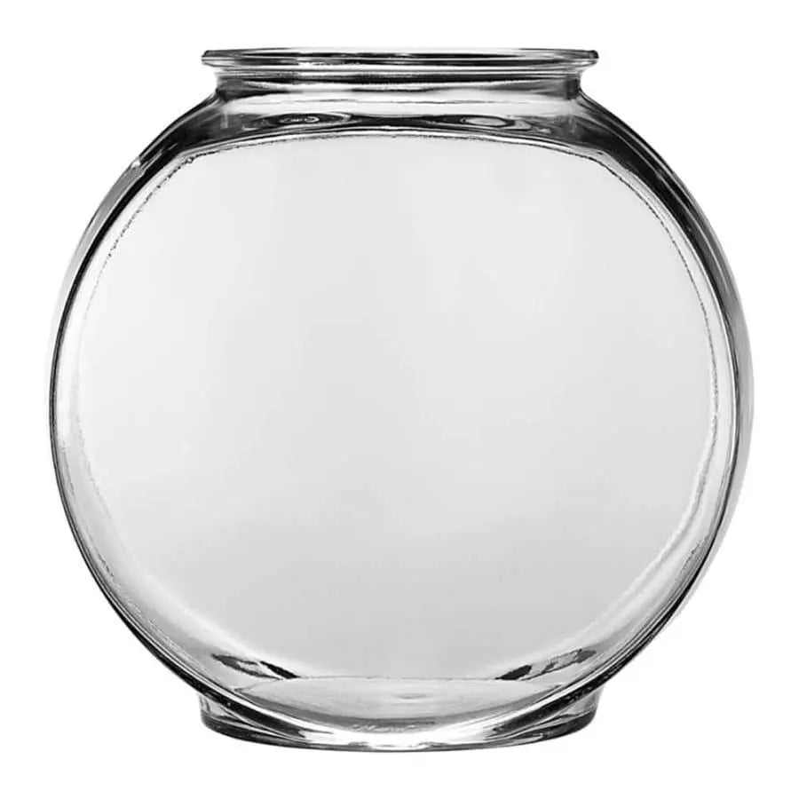 Clear Anchor Hocking Classic Glass Drum-Style Fish Bowl