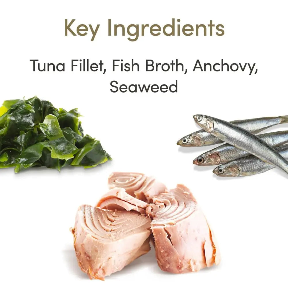 Applaws 12-Pack 2.47oz Wet Cat Food: Tuna, Whole Anchovy & Seaweed in Broth