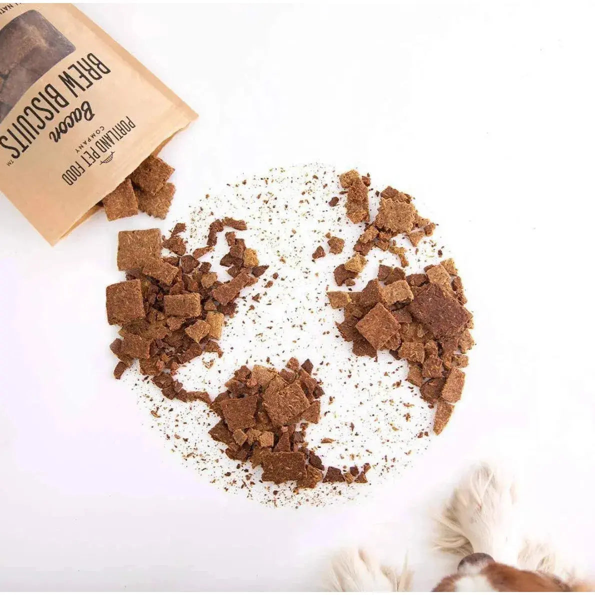 5oz Dog Treats - Portland Pet Food Company's Bacon - Flavored Brew Biscuits for Canine Delights