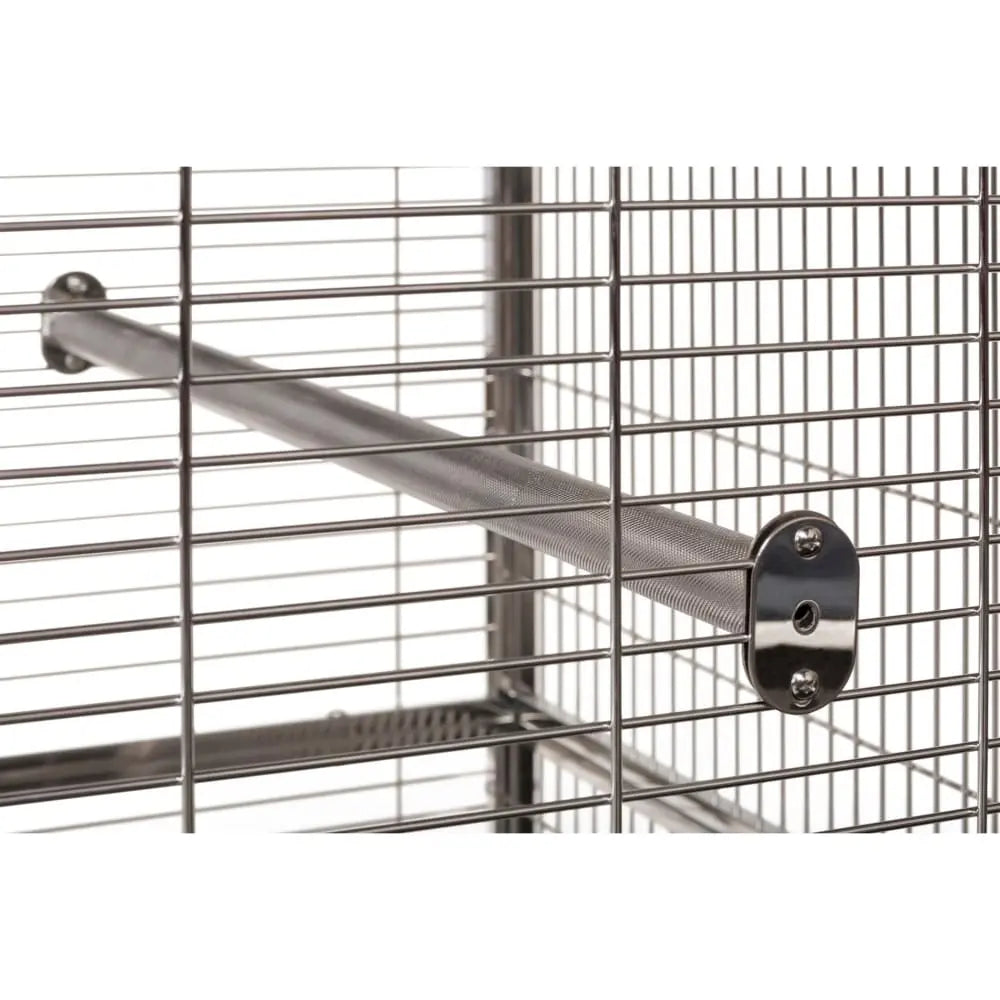 Prevue Pet Products Premium Large-Scale Stainless Steel Bird Cage with Play Top