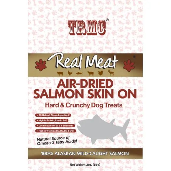 The Real Meat Company 3-Ounce Air-Dried Dog Treats with Salmon Skin