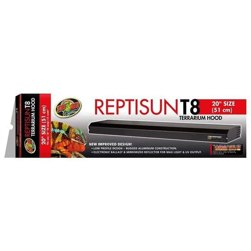 Zoo Med Reptisun T8 Low-Profile Terrarium Hood with Reflector