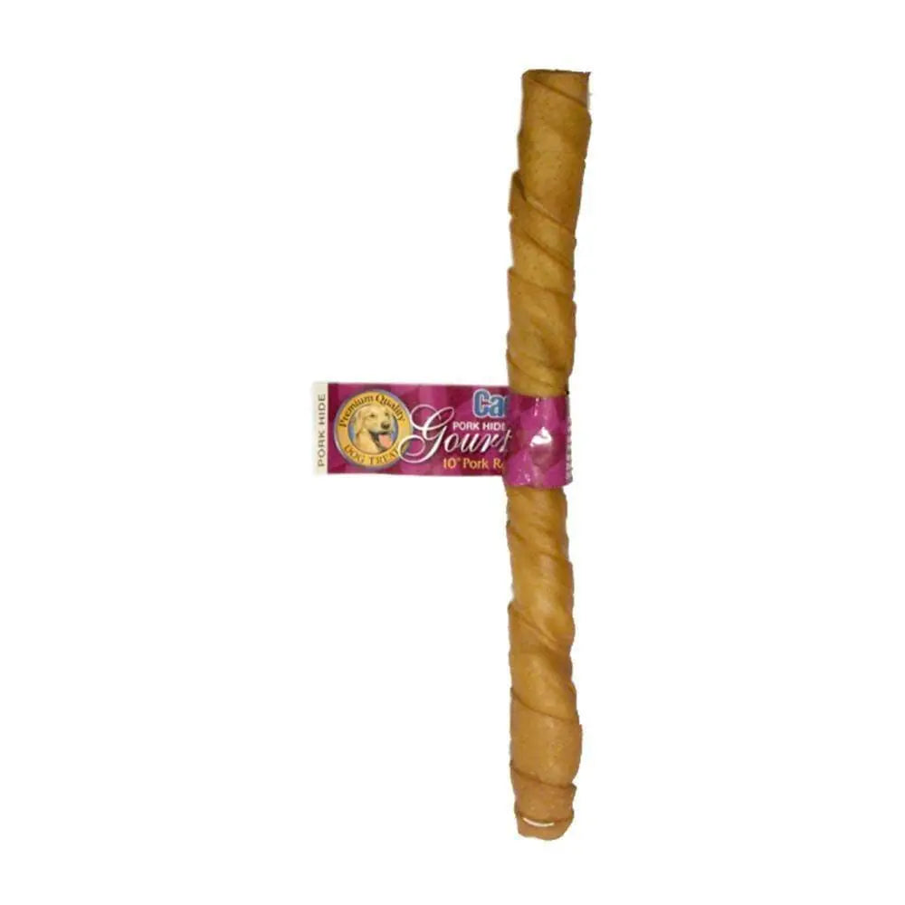 Cadet® Premium 10-Inch Pork Hide Roll Dog Treats for Canine Delight
