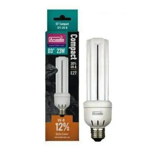 Arcadia 23w 12% Compact D3 CFL UV Bulbs for USA Use