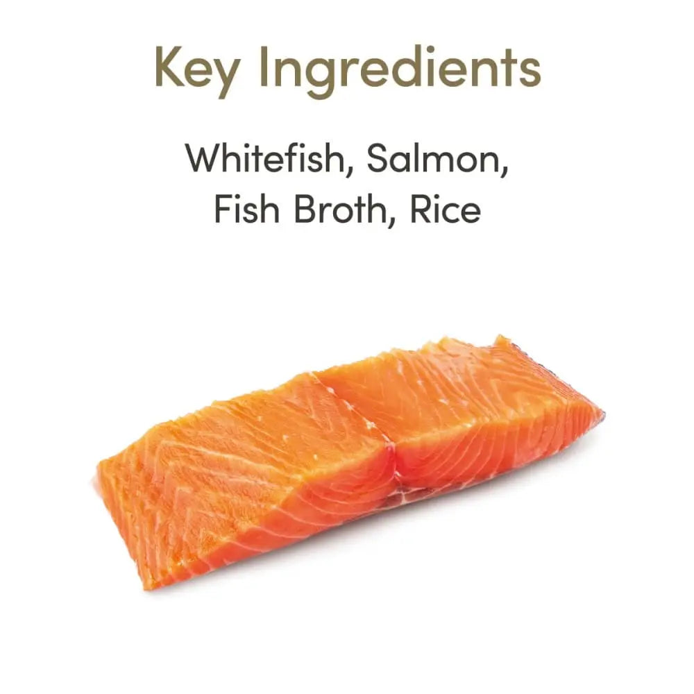 Applaws 2.47oz Cans of Natural Wet Cat Food: Whitefish with Salmon in Broth (24/cs)