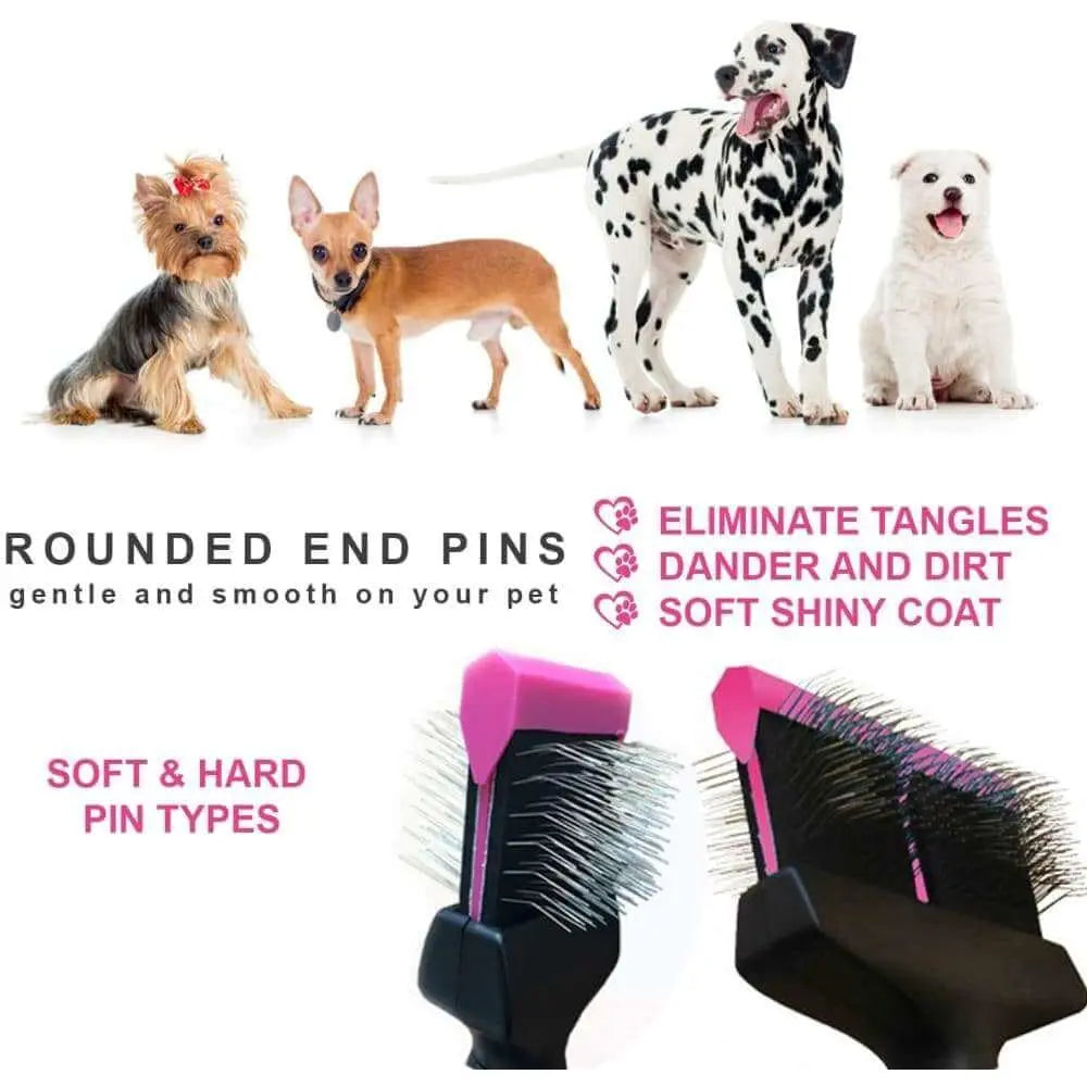 Double-Sided High-Quality Pet Comb for Dog and Cat Fur Shedding and Grooming