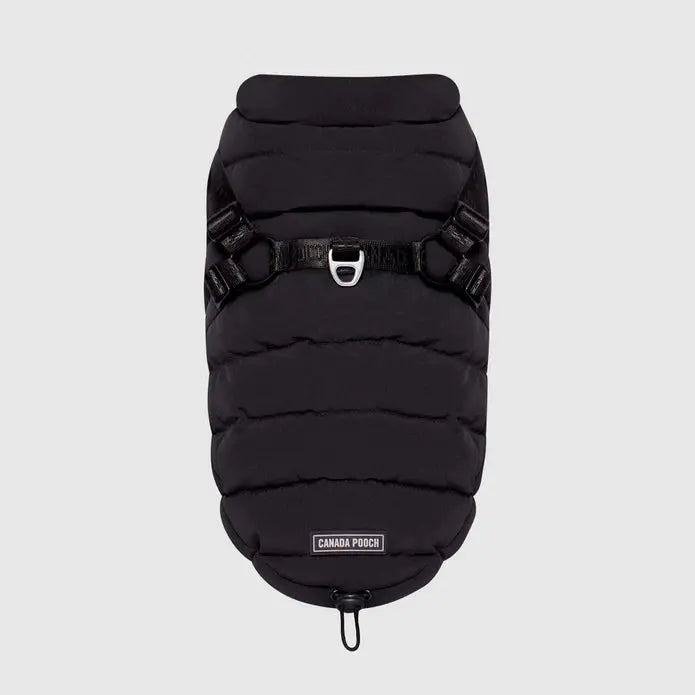 Canada Pooch Premium Dog Winter Puffer Jacket with Integrated Harness
