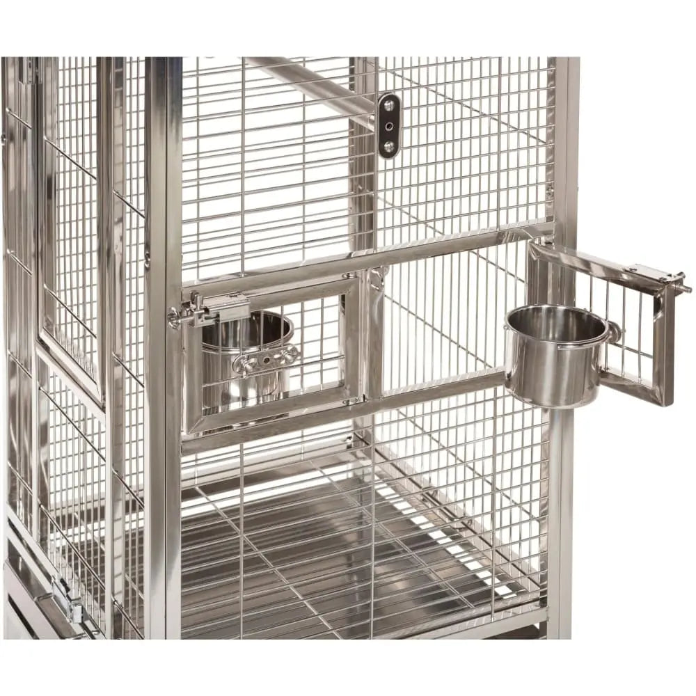 Prevue Pet Products High - Quality Small - Sized Stainless Steel Bird Cage with Play Top