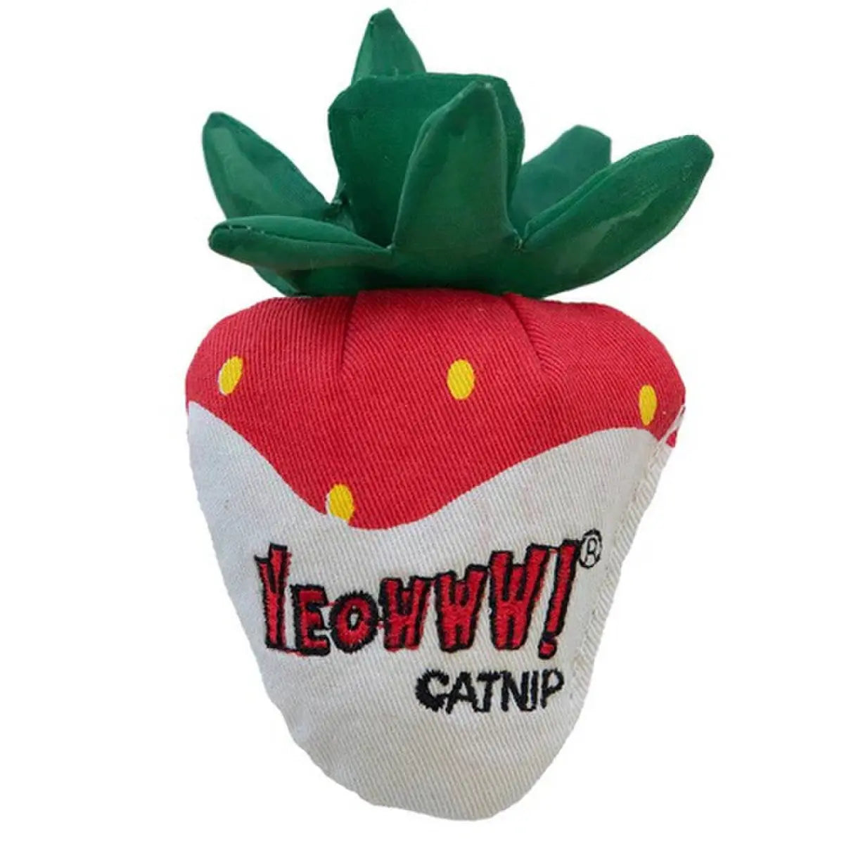Yeowww! Organic Catnip-Stuffed Strawberry Cat Toys - Multiple Flavors Available