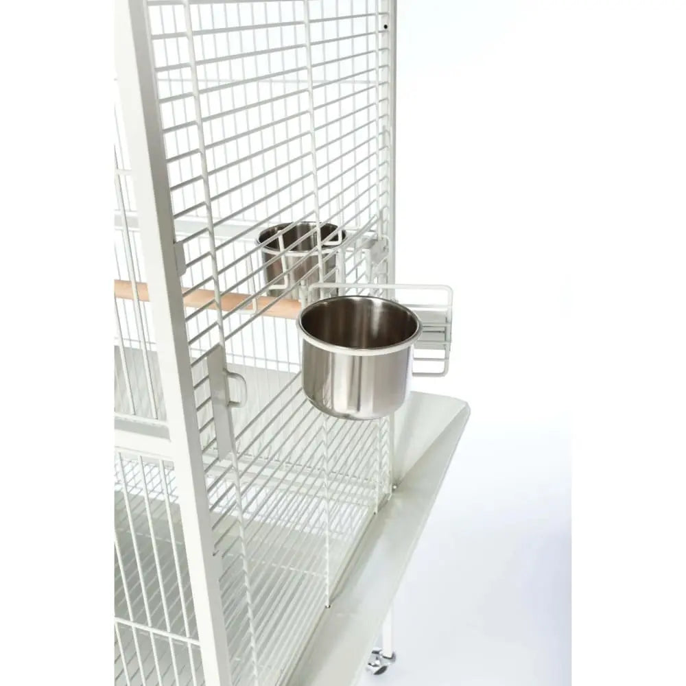 Prevue Pet Products Medium-Sized Dome Top Bird Cage in Chalk White Color