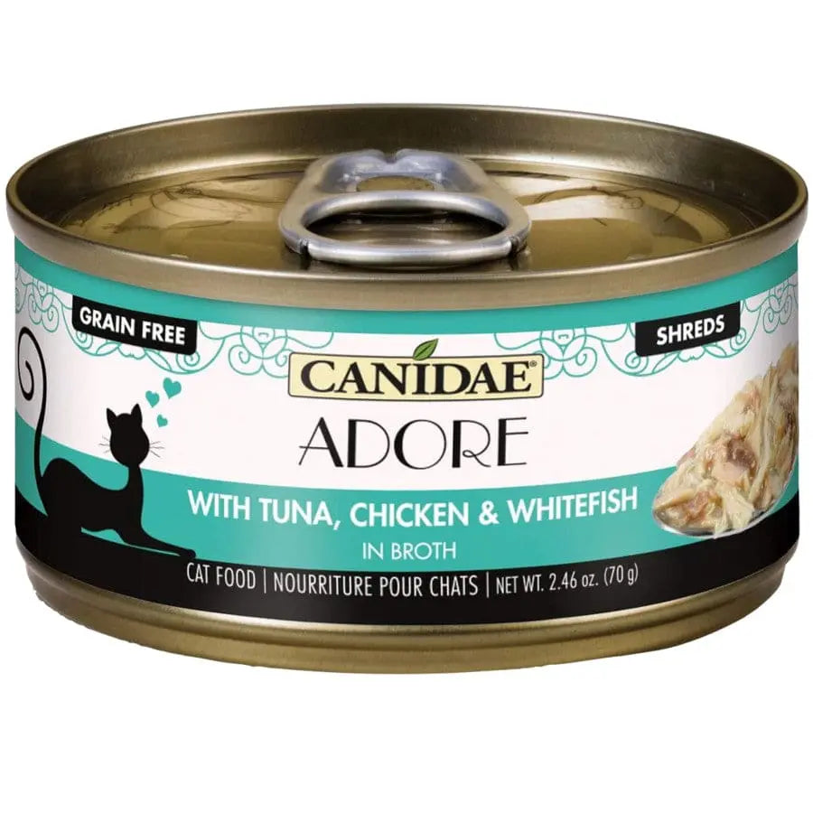 CANIDAE Pure Adore 24-Can Pack of 2.46 oz Wet Cat Food with Tuna, Chicken & Whitefish in Broth