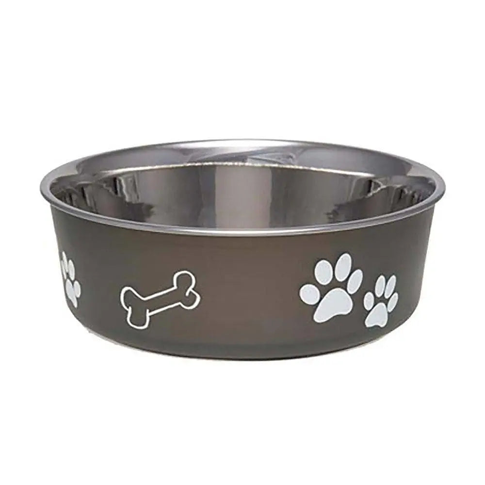 Loving Pets® Bella Classic Espresso - Colored Medium - Sized Pet Dish