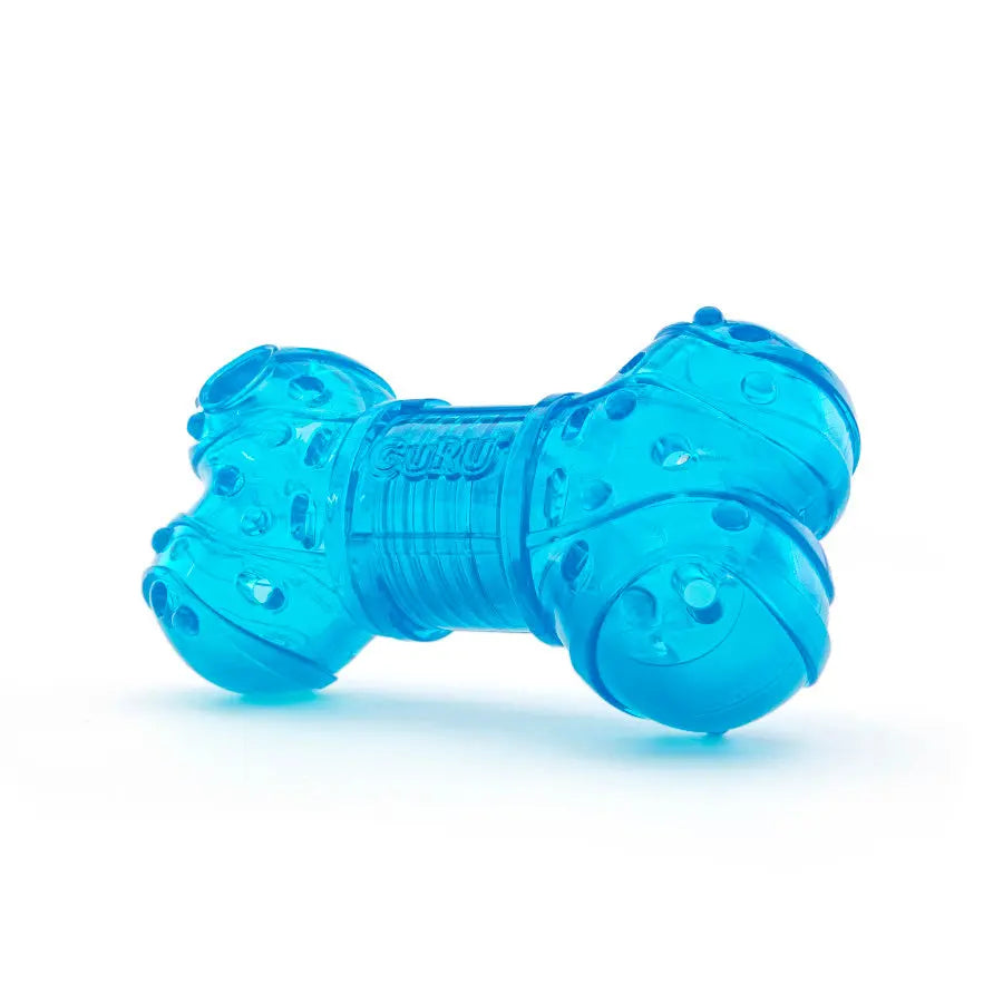 GURU Indestructible Bone-Style Treat Dispenser Dog Toy to Stop Begging