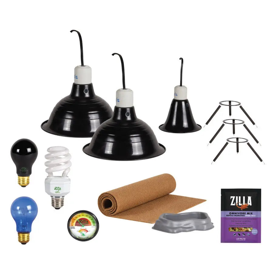 Zilla Complete Bearded Dragon Habitat Setup Accessory Kit