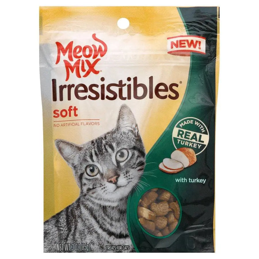 Delicious Meow-Mix Irresistibles Soft Treats for Cats
