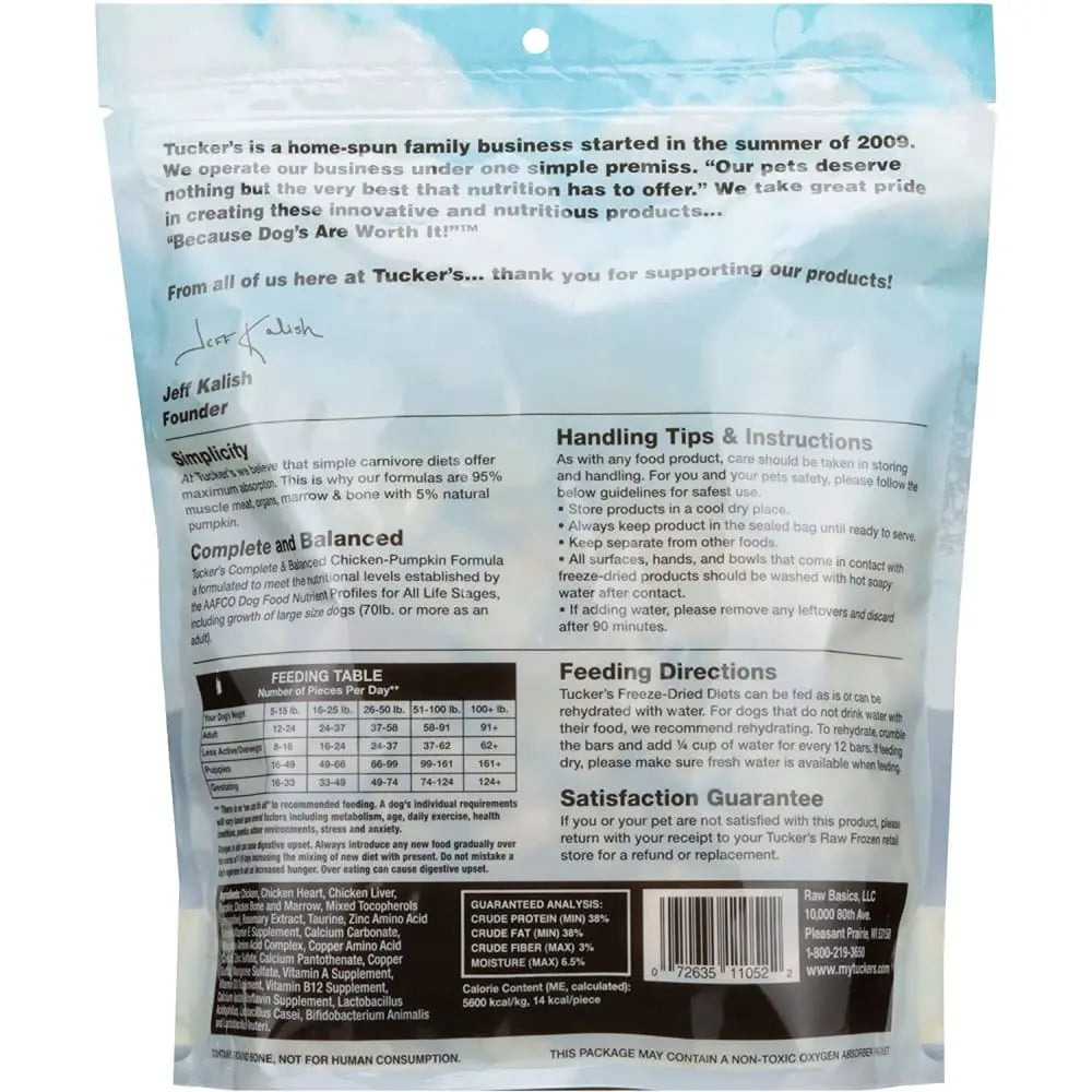 Tucker's® Premium Freeze - Dried Chicken - Pumpkin Formula Dog Food, 14 - Ounce Pack