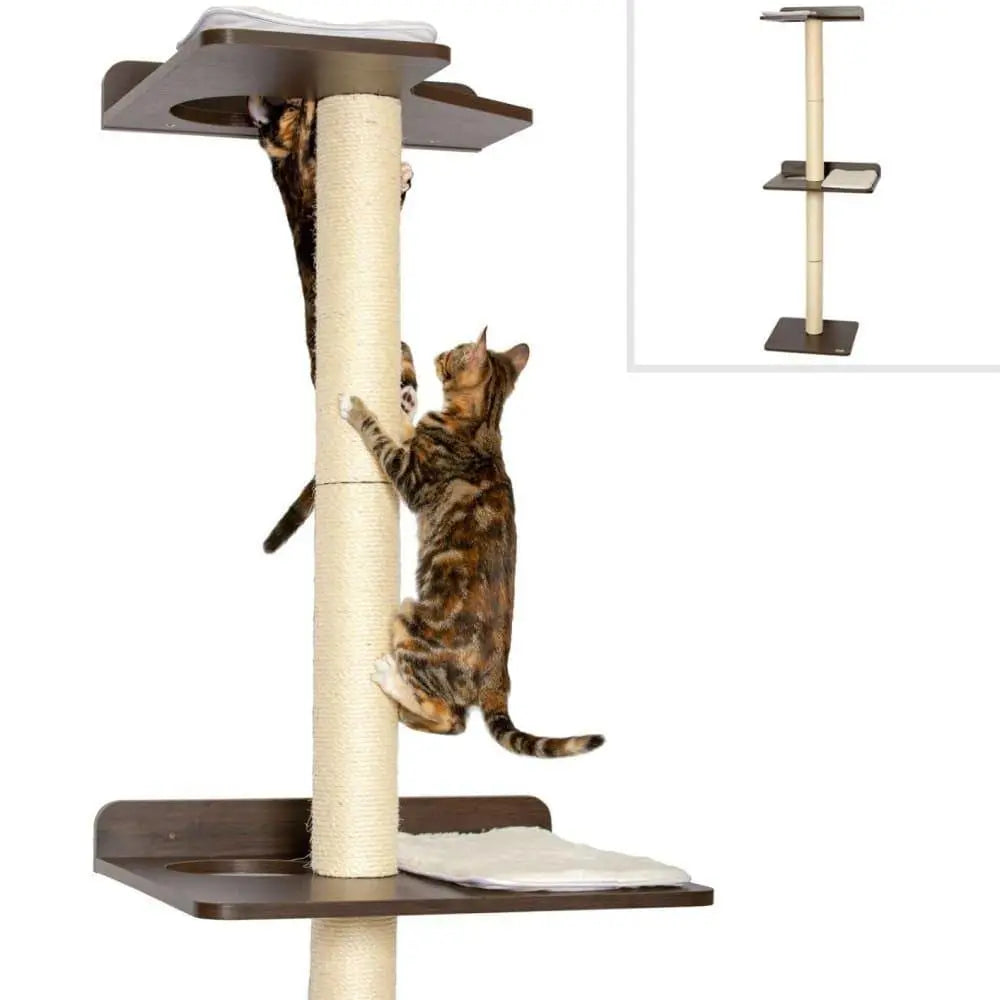 Premium Ultimate Cat Climbing Tower and Activity Tree with Tall Sisal Scratching Posts - Modern-Style Cat Furniture