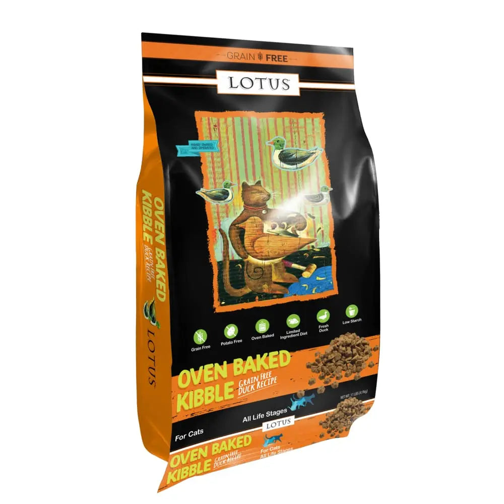 Grain-Free Dry Cat Food: Lotus Oven-Baked Duck Recipe