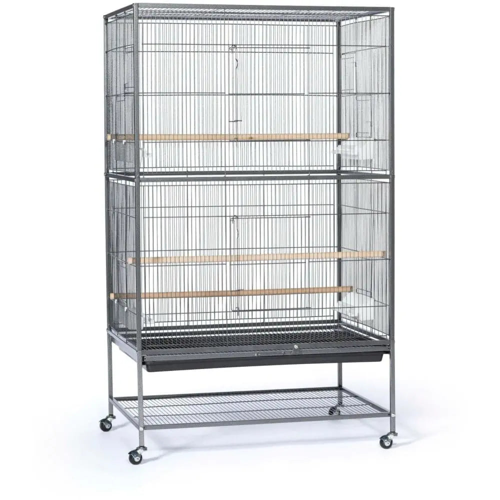 Prevue Pet Products Chalk White Small Bird Flight Cage F041 with Stand