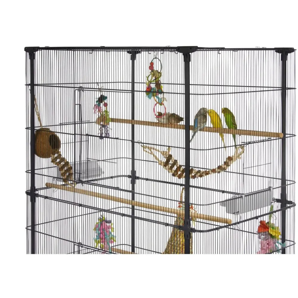 Prevue Pet Products Safe and Spacious Playtop Flight Bird Cage with Stand