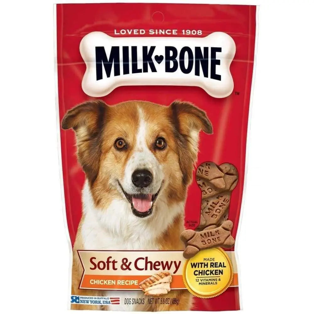 Milk-Bone 5.6 oz Soft & Chewy Dog Treats with Real Chicken Recipe