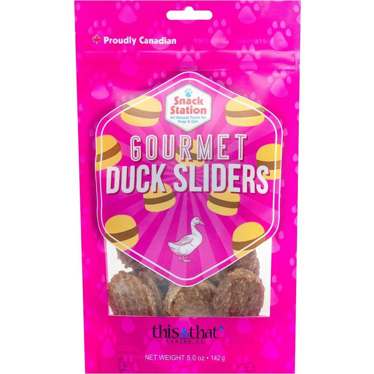 This & That Canine Company Dehydrated Dog Treats - Snack Station Duck Sliders, 5 Ounce Pack