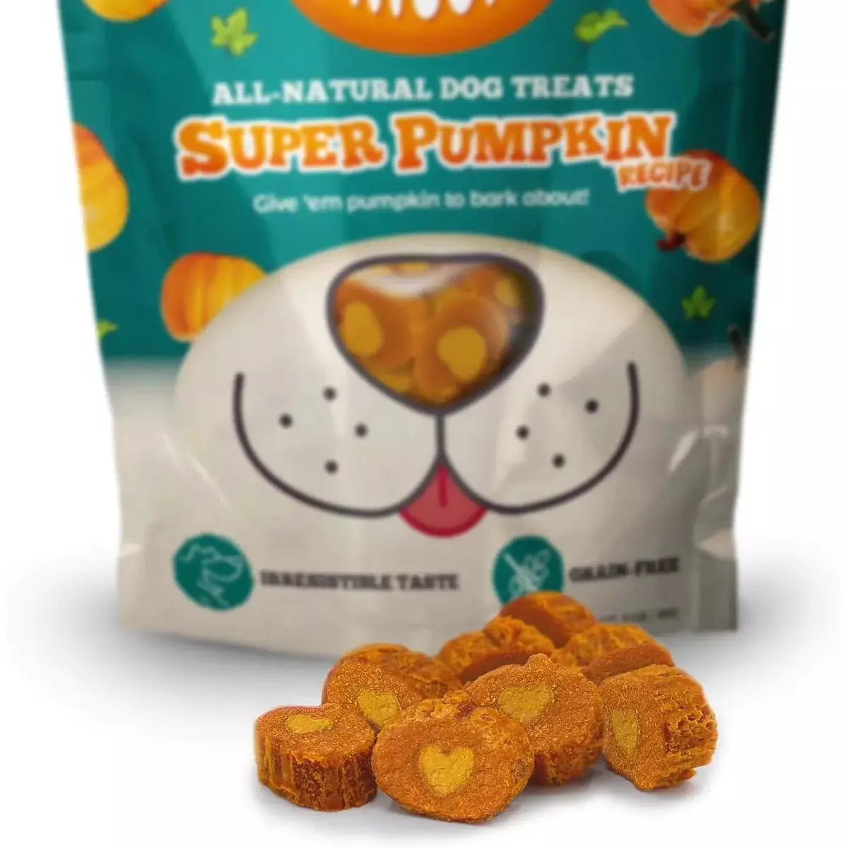 Incredibly Delightful Super Pumpkin Recipe Dog Treats - 3 Ounce Pack
