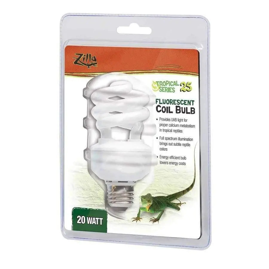 Zilla Mini Energy - Saving Compact Fluorescent Bulb with UVB/UVA for Tropical Reptiles