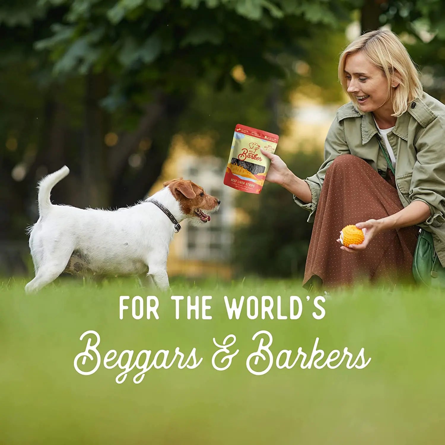 Beg & Barker All-Natural, USA-Sourced Air-Dried Beef Liver Strip Dog Treats