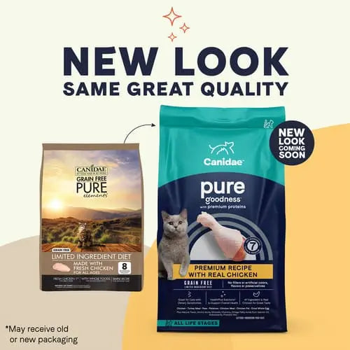 CANIDAE PURE Chicken Limited Ingredient Grain - Free Dry Cat Food for Sensitive Felines