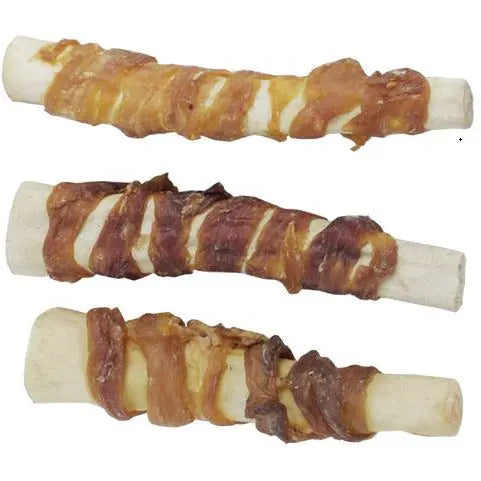 Wild Eats Premium Dog Treat - 6-inch Water Buffalo Tail with Jerky, Pack of 3