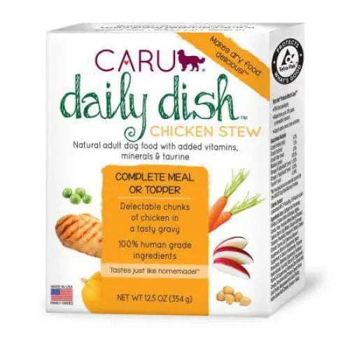 Caru Daily Dish: Real, Slow - cooked Chicken Stew for Dogs on Limited Diets