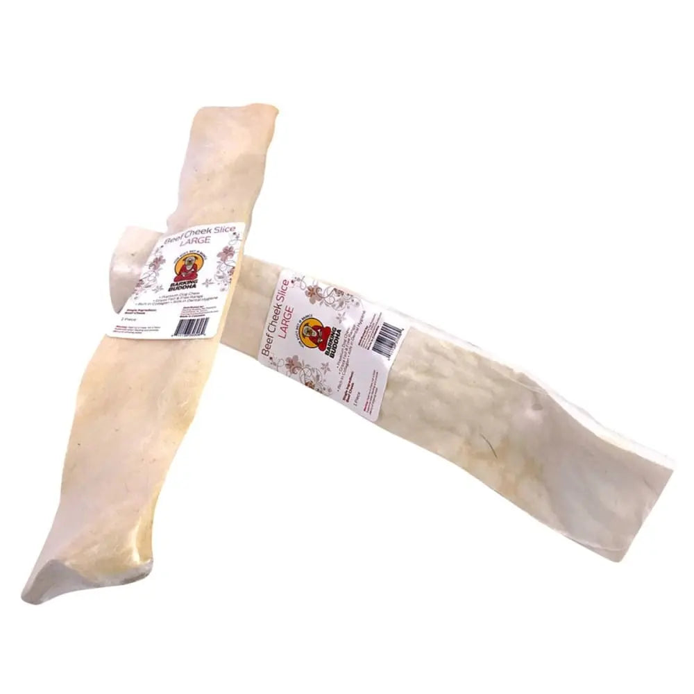 Large Barking Buddha Beef Cheek Slices - 12-Pack Case