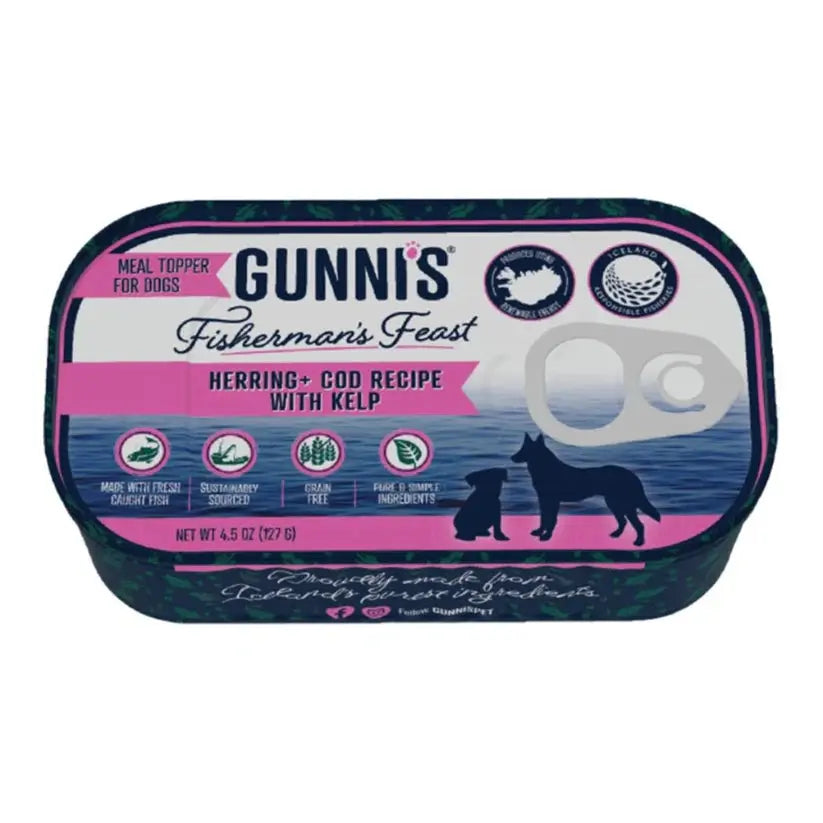 Gunni's Premium Dog Food Topper with Nutritious Kelp - 4.5 Ounce Can, Pack of 12