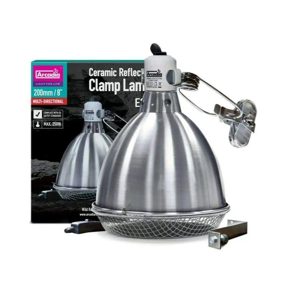 Arcadia High - Quality Ceramic Reflector Clamp Lamp for Basking, Ideal Dome Holder for Tortoise Table