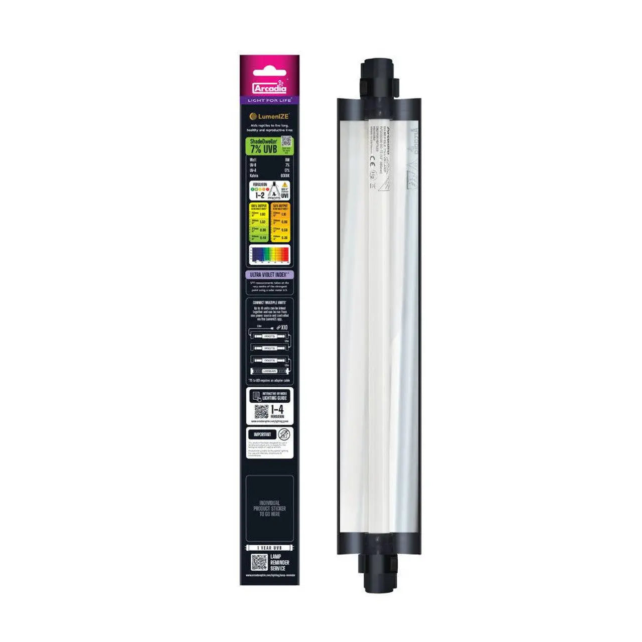 LumenIZE Pro T5 UVB 8-Watt Kit with 7% ShadeDweller UV-B