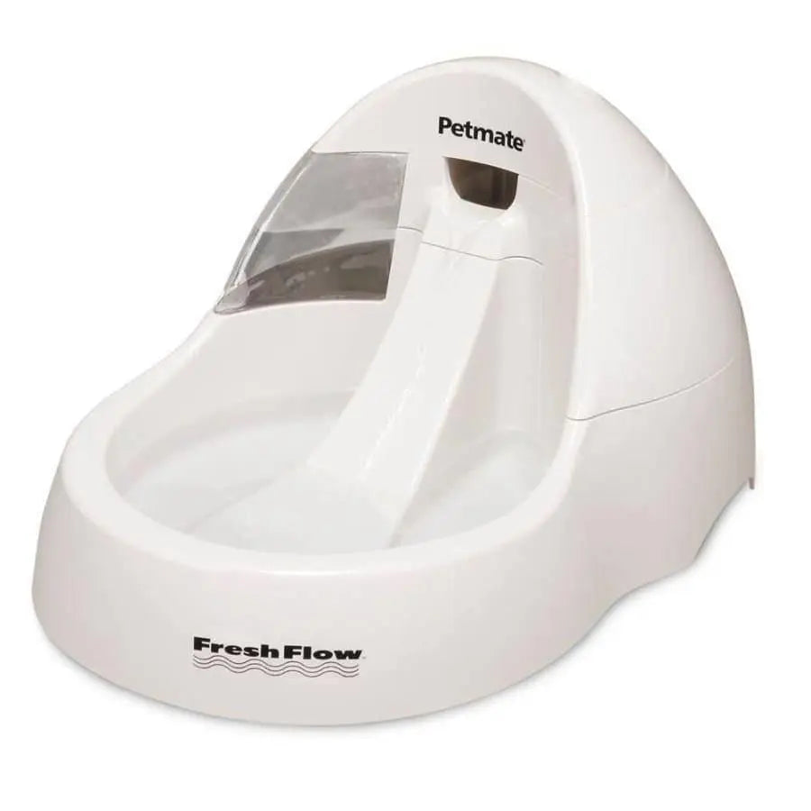 Aspen Medium-Sized White Cool Flow Purifying Pet Water Fountain